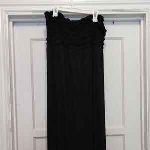 Elegant Black Strapless Dress